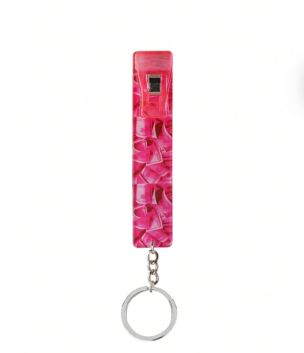 Acrylic Debit Bank Card Grabber Keychain