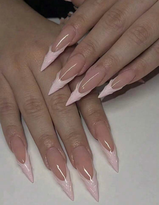 3D Embossed Gel Press-ons - Stiletto